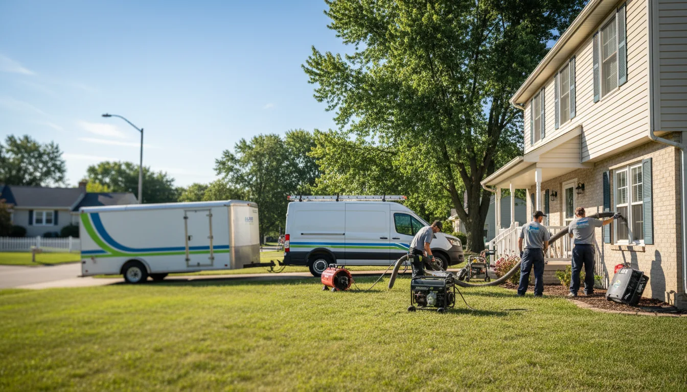 Flooded Basement Restoration And Cleanup With Repair in New Vienna, OH near me